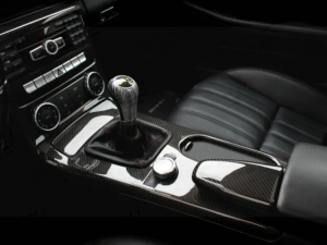 Mercedes Benz SLK Armrest Cover - Carbon Fiber - R172